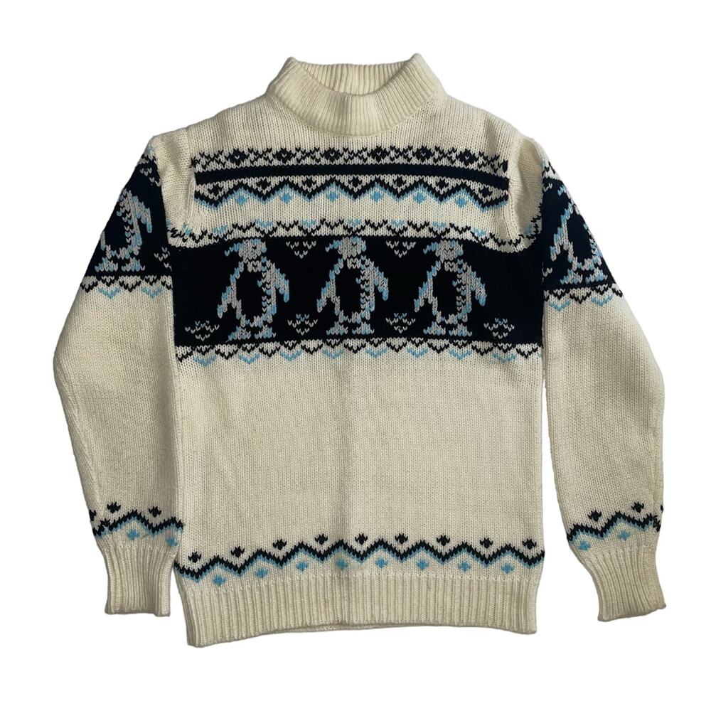 Vintage Silton Penguin Design 100% Acrylic Sweater